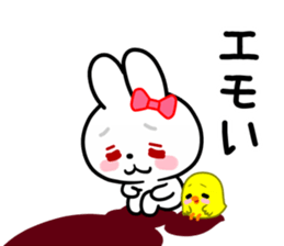 The vogue words of the white rabbit sticker #15554253