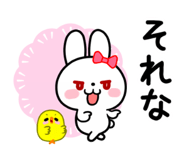 The vogue words of the white rabbit sticker #15554256
