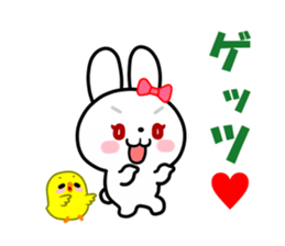 The vogue words of the white rabbit sticker #15554268