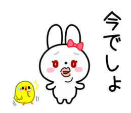 The vogue words of the white rabbit sticker #15554272