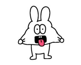 The thick moving rabbit second bullet sticker #15555518