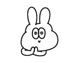 The thick moving rabbit second bullet sticker #15555532