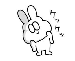 The thick moving rabbit second bullet sticker #15555533