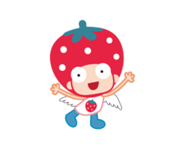 Lovely Strawberry Girl Animated sticker #15555667