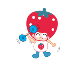 Lovely Strawberry Girl Animated sticker #15555673