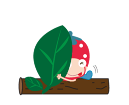 Lovely Strawberry Girl Animated sticker #15555674