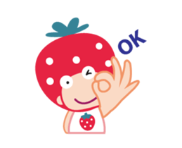 Lovely Strawberry Girl Animated sticker #15555677