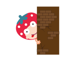 Lovely Strawberry Girl Animated sticker #15555680
