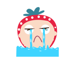 Lovely Strawberry Girl Animated sticker #15555687