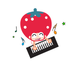 Lovely Strawberry Girl Animated sticker #15555688