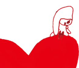 with heart cute girl006 sticker #15555851