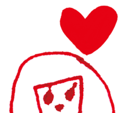 with heart cute girl006 sticker #15555856