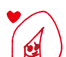 with heart cute girl006 sticker #15555858