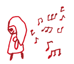 with heart cute girl006 sticker #15555864