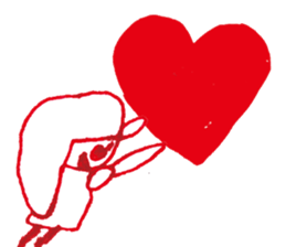 with heart cute girl006 sticker #15555869