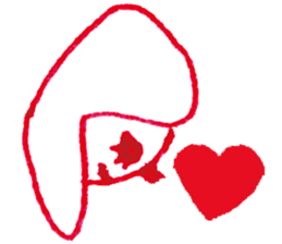 with heart cute girl006 sticker #15555873