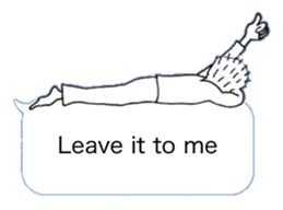 Hello from balloon (English version) sticker #15556101