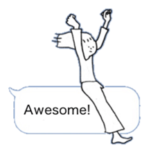 Hello from balloon (English version) sticker #15556106