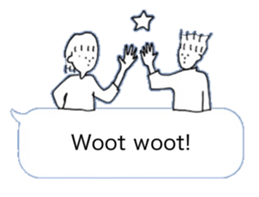 Hello from balloon (English version) sticker #15556107