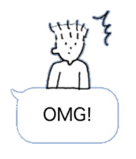 Hello from balloon (English version) sticker #15556117