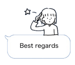 Hello from balloon (English version) sticker #15556120