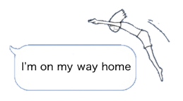 Hello from balloon (English version) sticker #15556127