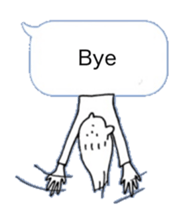 Hello from balloon (English version) sticker #15556132