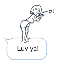 Hello from balloon (English version) sticker #15556134