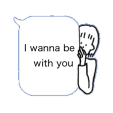 Hello from balloon (English version) sticker #15556135