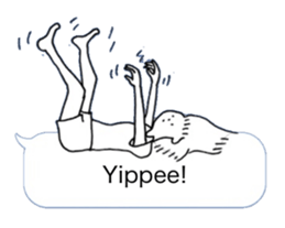 Hello from balloon (English version) sticker #15556136