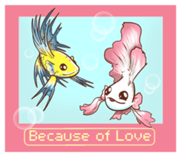Because of love.... sticker #15558433