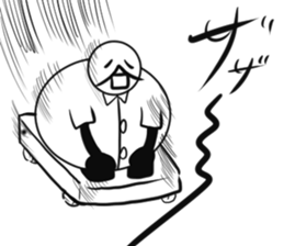 Tanimaru uncle as a scientis sticker #15558543