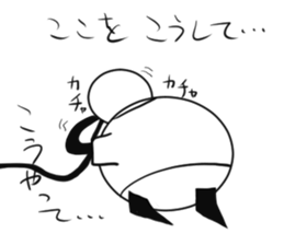 Tanimaru uncle as a scientis sticker #15558554