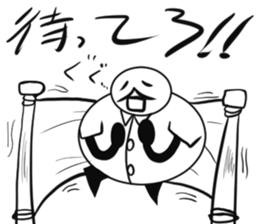 Tanimaru uncle as a scientis sticker #15558560