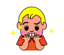 so cute boy&girl's happy life 1 sticker #15558720