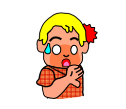 so cute boy&girl's happy life 1 sticker #15558723