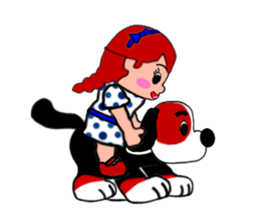 so cute boy&girl's happy life 1 sticker #15558746