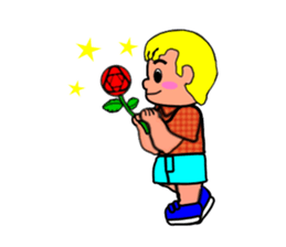 so cute boy&girl's happy life 1 sticker #15558750