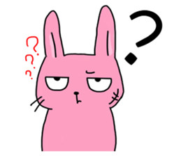 Rabbit's working hours sticker #15560525