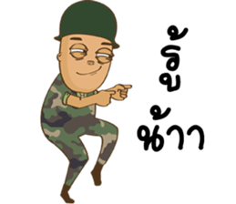 Egg-head soldier sticker #15560664
