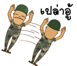 Egg-head soldier sticker #15560665