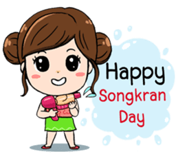 Happy Songkran Festival Day sticker #15561653