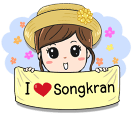 Happy Songkran Festival Day sticker #15561655