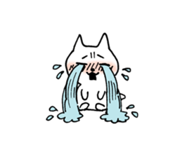 white cat chan sticker #15561945