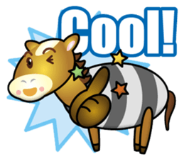 big horse boy sticker #15563516