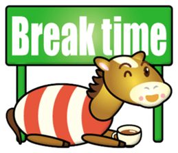 big horse boy sticker #15563517