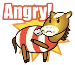 big horse boy sticker #15563518