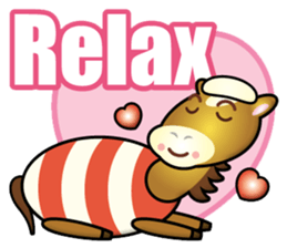 big horse boy sticker #15563520