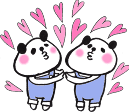 Everyday of twin pandas sticker #15563589