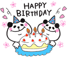 Everyday of twin pandas sticker #15563609